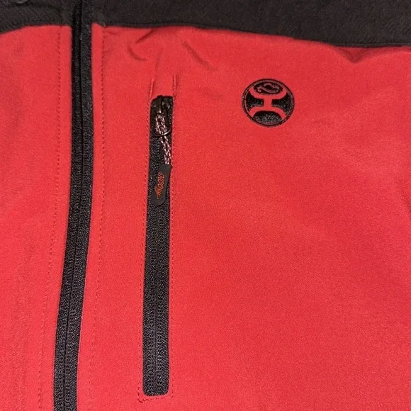 Hooey Men's‎ Black & Red All Around Soft Shell Jacket- XL